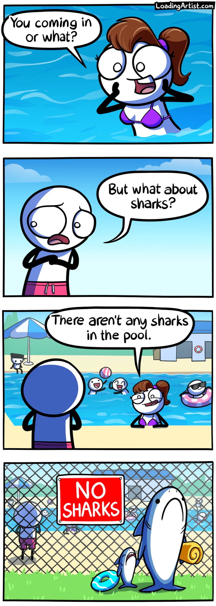 No sharks
