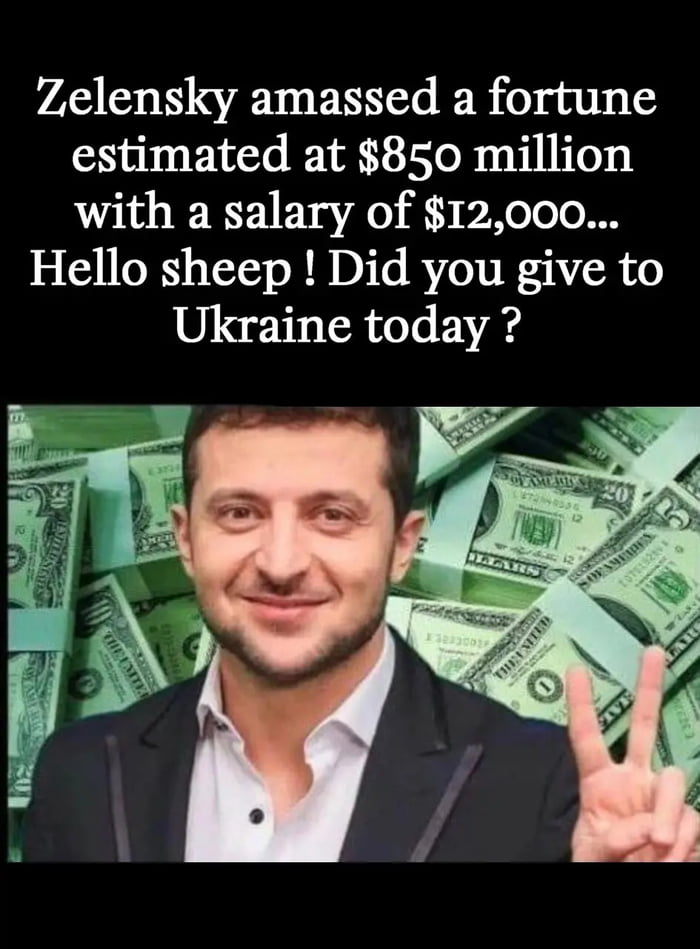 Did you give to Ukraine today ?