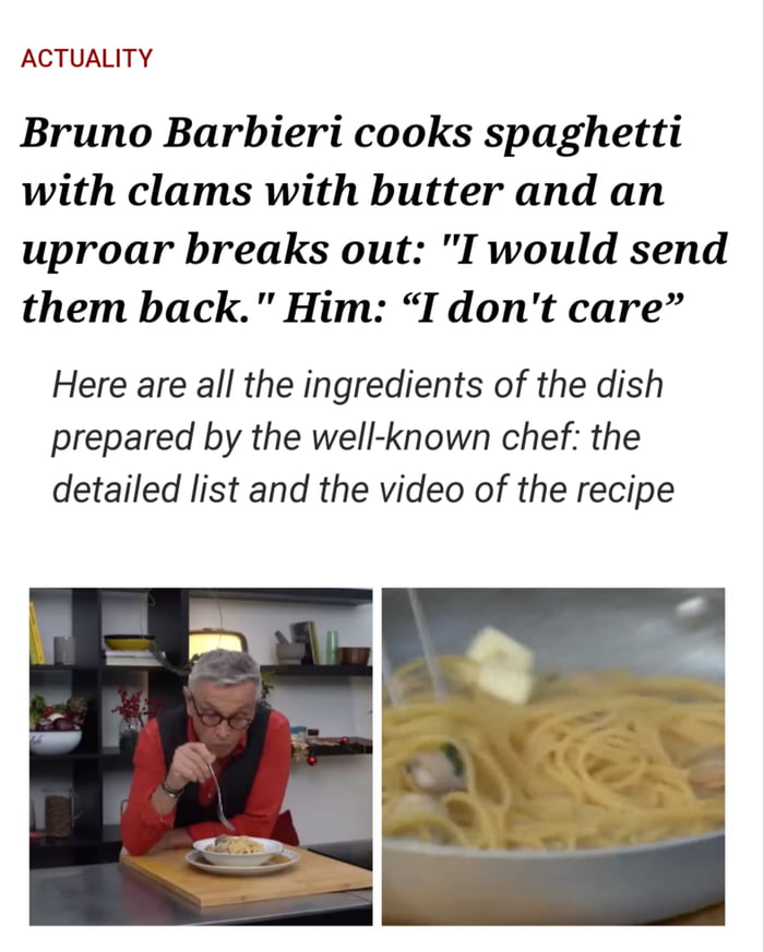 9gag: Italians would get upset for small things like cooking