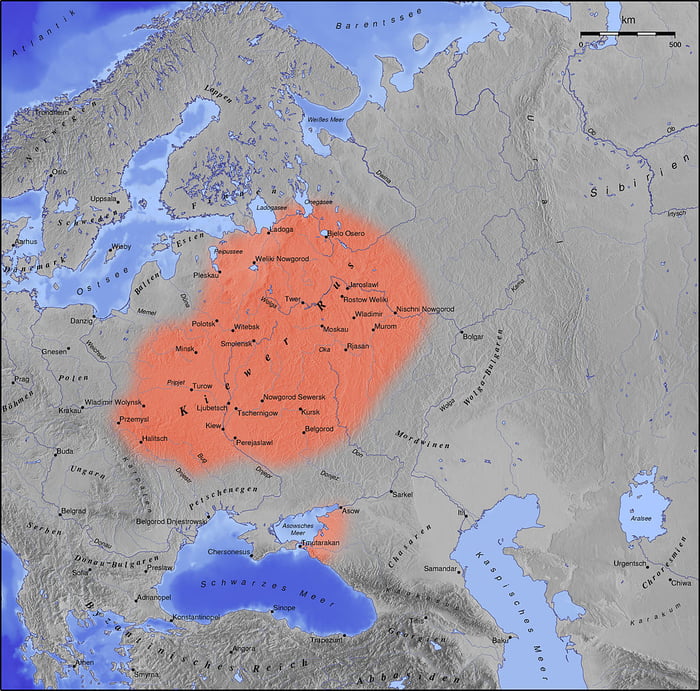 Kiewer rus 800 AD. that means they should invade moscow, rig