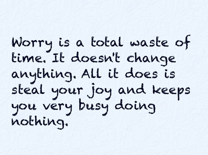 Don’t worry…