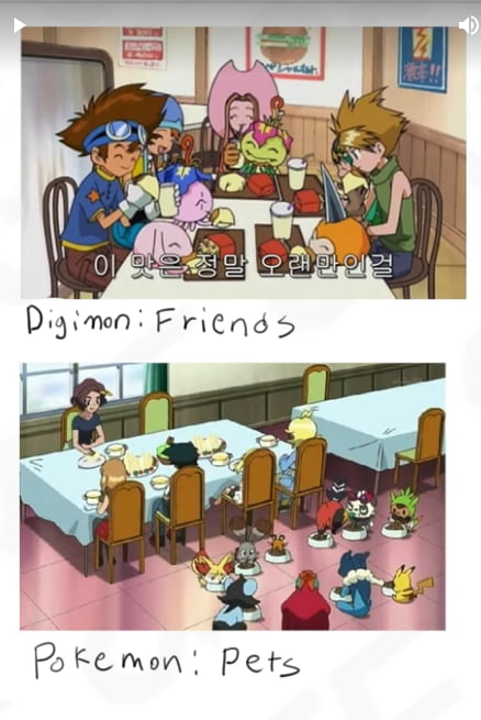 The fundamental difference of pokemon and digimon