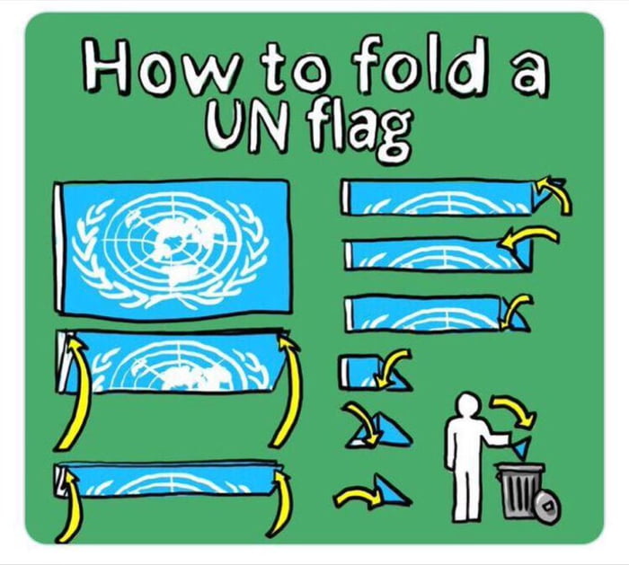 How to fold the U.N. flag.