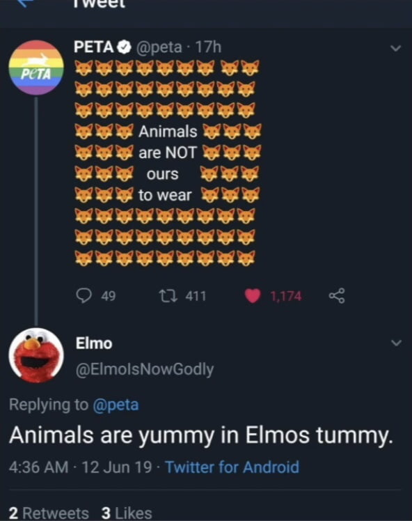 Animals are yummy