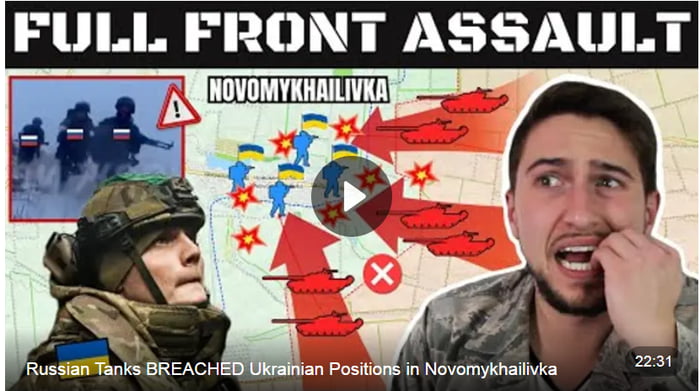 Russian Tanks BREACHED Ukrainian Positions in Novomykhailivk