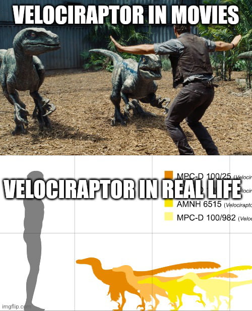 I was today's age when I found out that velociraptors in Jur