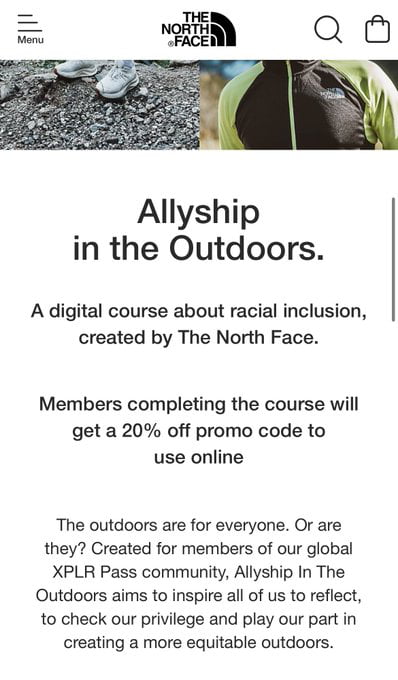 Retailer The North Face are offering 20% off if you complete