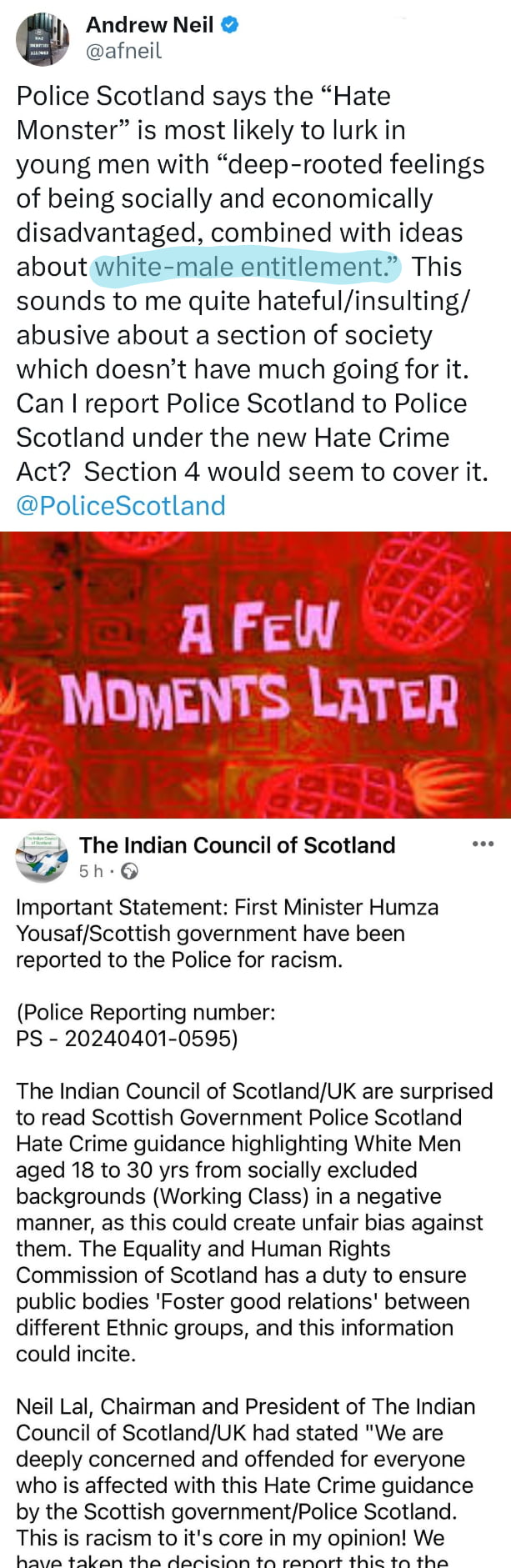 Scotland's new hate laws: So The Indian Council has reported