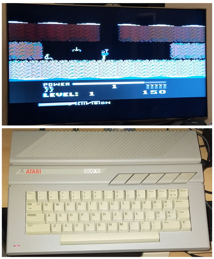 1984 H.E.R.O. on Atari 800XE aka. 65XE