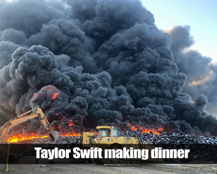 Taylor Swift making scrambled eggs