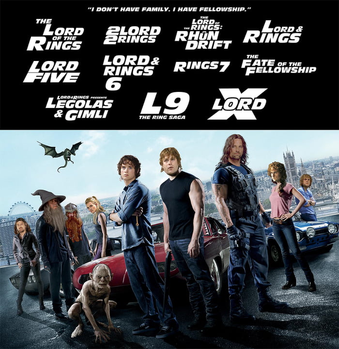 The Lord of the Rings meets the Fast and the Furious Image