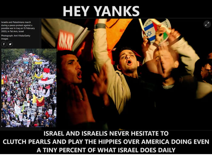 Sup, America? Remember when Israel spent the '00s shaming yo