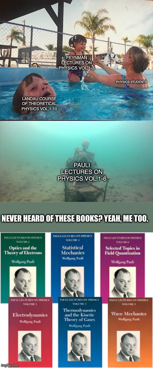 Pauli Lectures on Physics meme