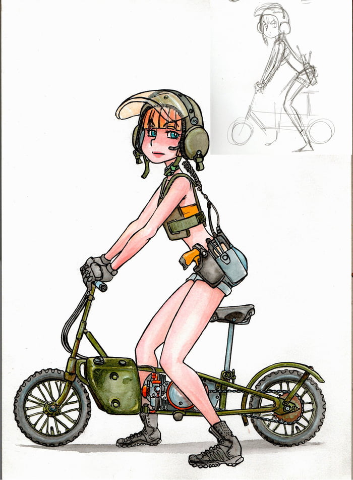 A GSG9 girl in a welbike... I made it just for fun :) (Water