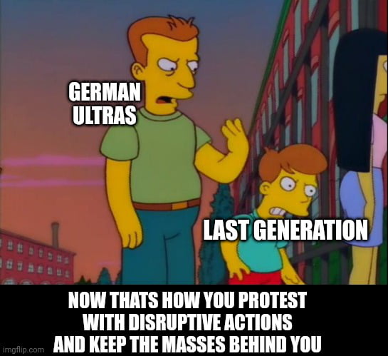 German Football Fans successfully protested against the furt
