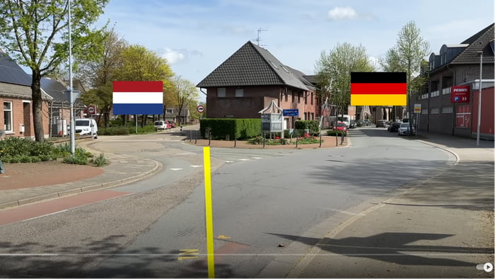Netherland/German town which are in both countries. They eve