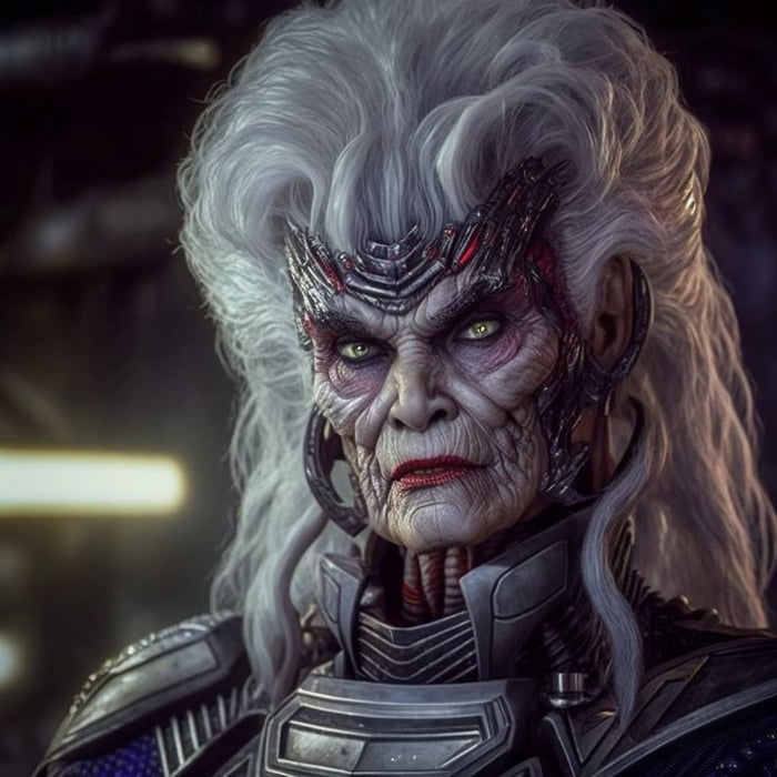 Zelda the space witch from Terrahawks updated by AI. Image