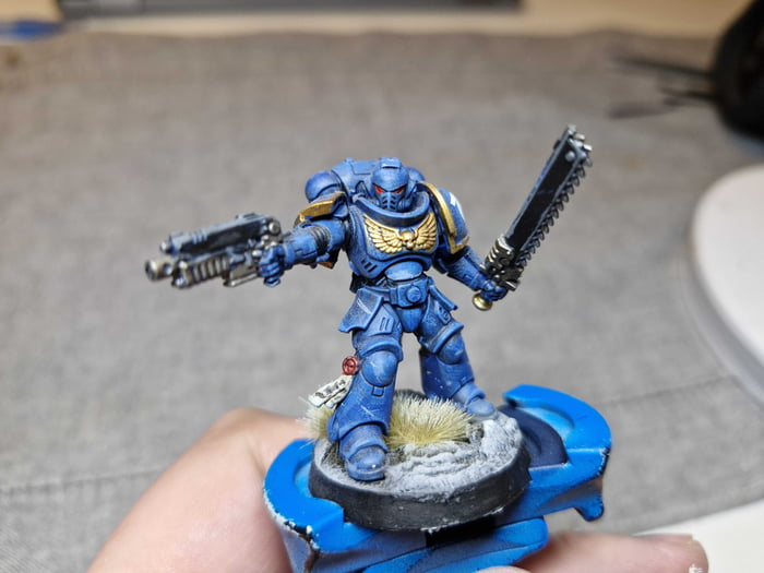 My 1st wh 40k mini. Love it! And 1st post so ye bring all th