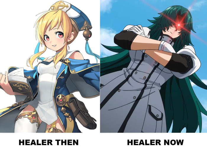 Healer then vs now