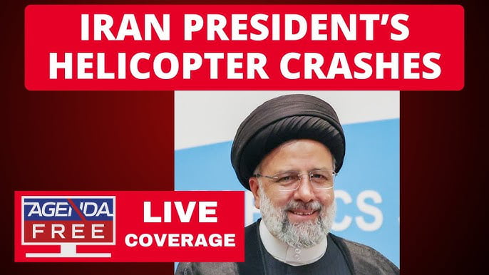 Helicopter in convoy carrying Iranian president crashes.