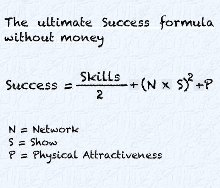 What does “Success” mean? A mathematical formula