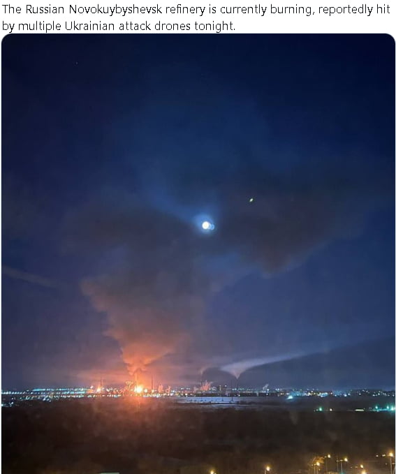 Another refinery is burning in Russia Image