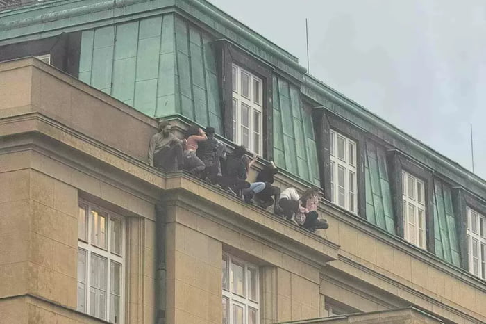 Mass shooting in Prague, Czech republic. Perpetrator equiped