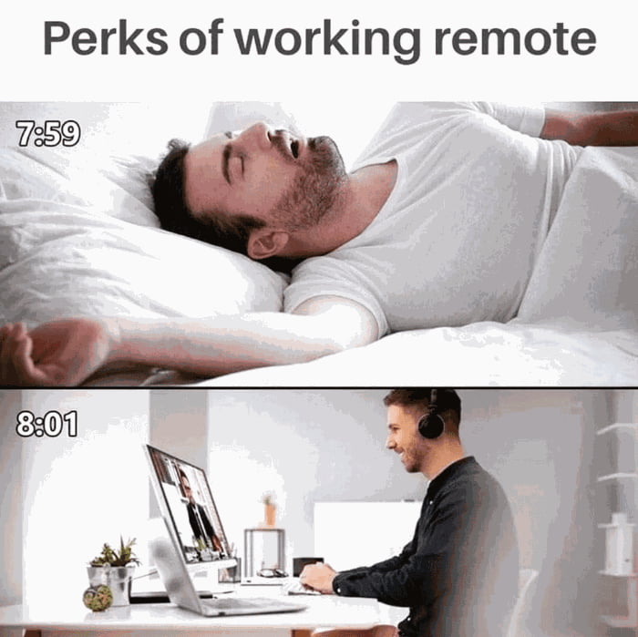 Remote workers can also start drinking already at lunchtime Image