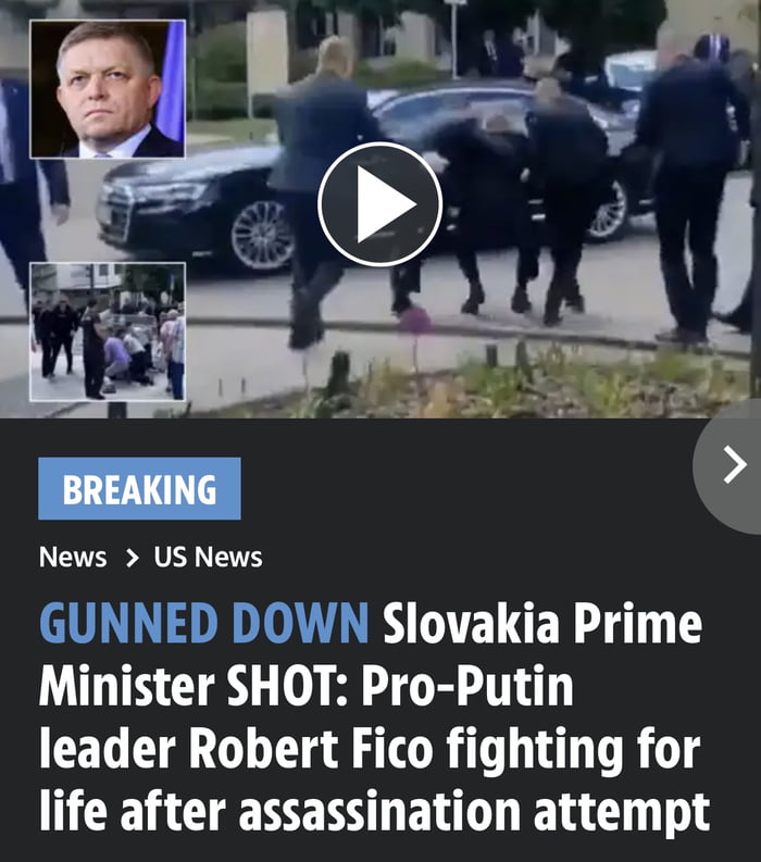 Slovakian prime minister shot Image