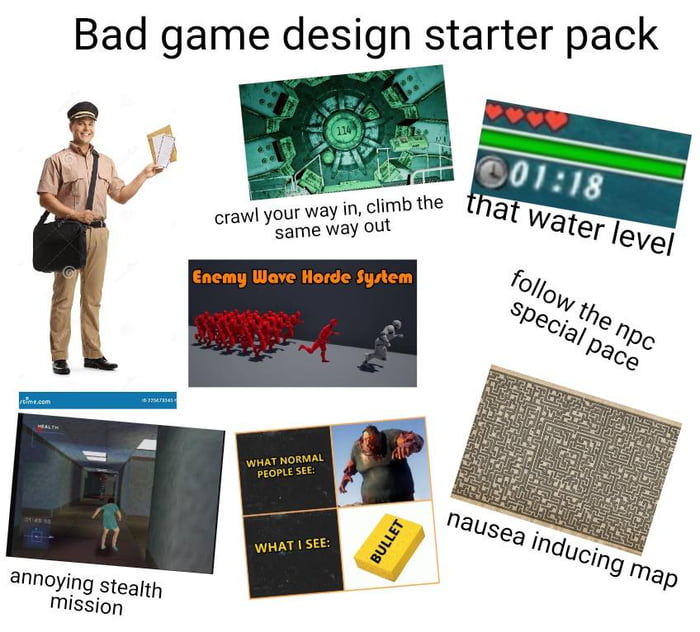 Bad game design starter pack Image