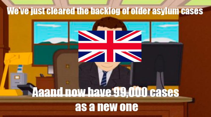 How many cases were in that backlog?
