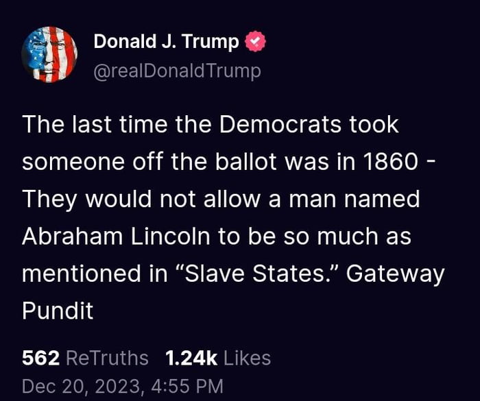 Haven’t seen Democrats this triggered since Lincoln freed 