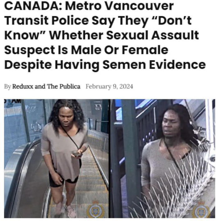 Canada has finally evolved to female with semen