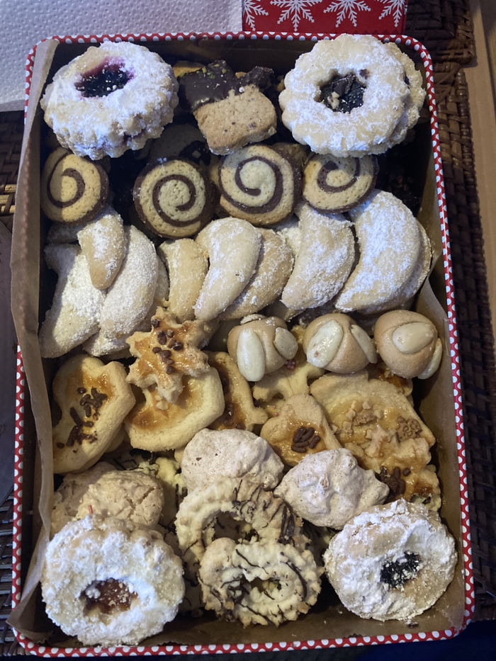 The box of Plätzchen (Cookies) I get every year from my mot