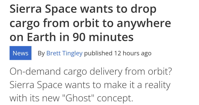 In other news, Sierra Space Devs have been playing too much 
