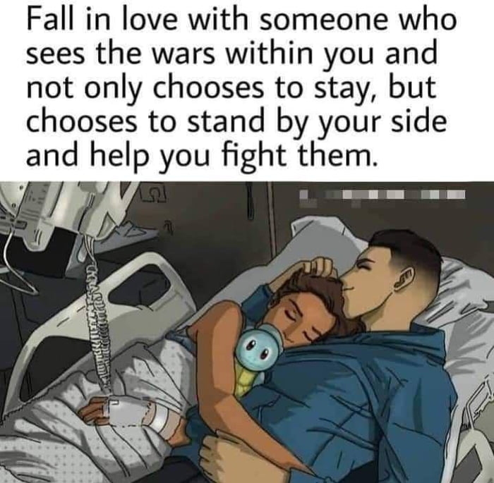 Choose the one who stays and fights for you.