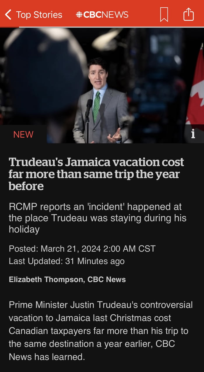 RCMP reports an 'incident' happened at the place Trudeau was