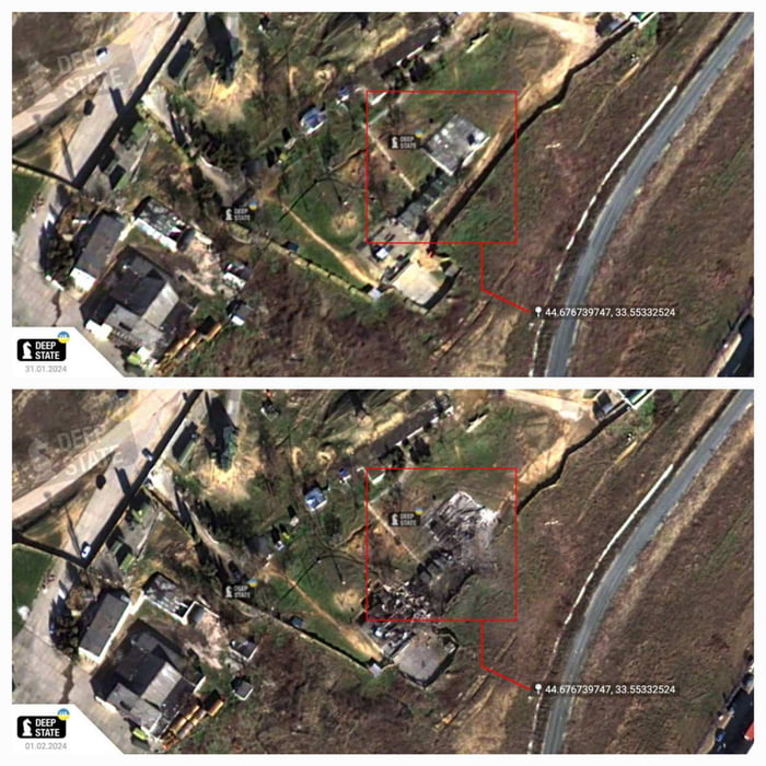 Photos of Belbek airfield in occupied Crimea before and afte