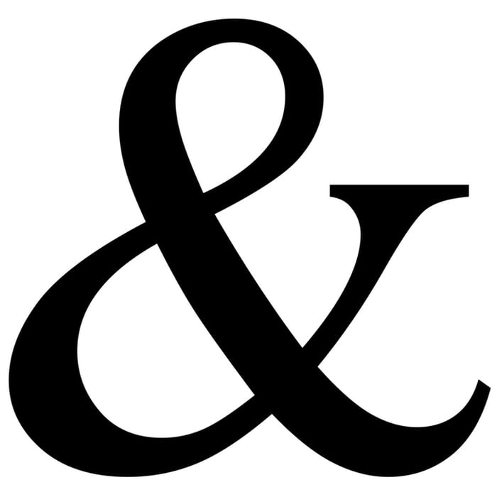 The ampersand, also known as the and sign, is the logogra