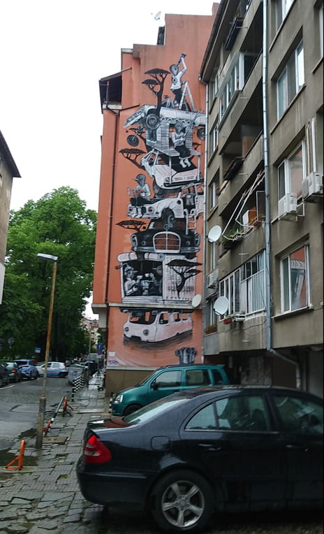 Street art in Sofia, Bulgaria