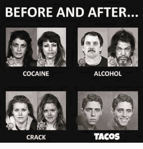 Before and after... tacos
