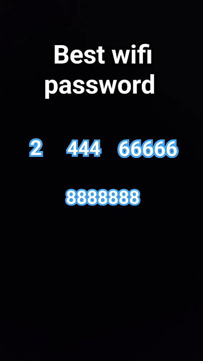 Best Wi-Fi password