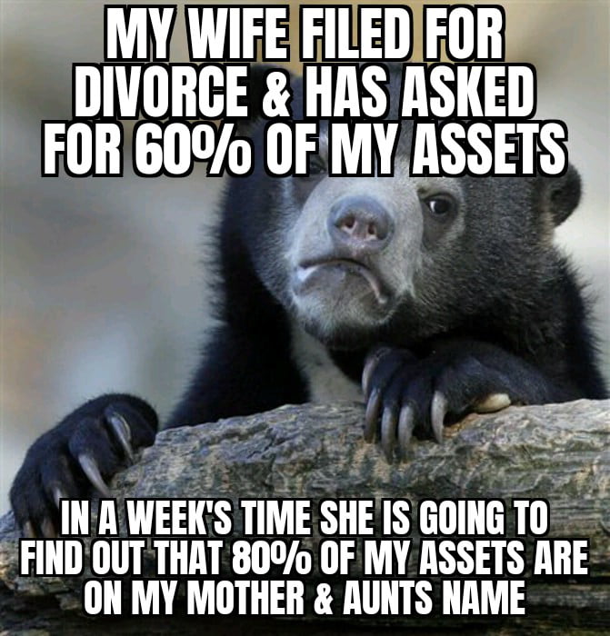 Before I got married,my aunt suggested transferring my asset