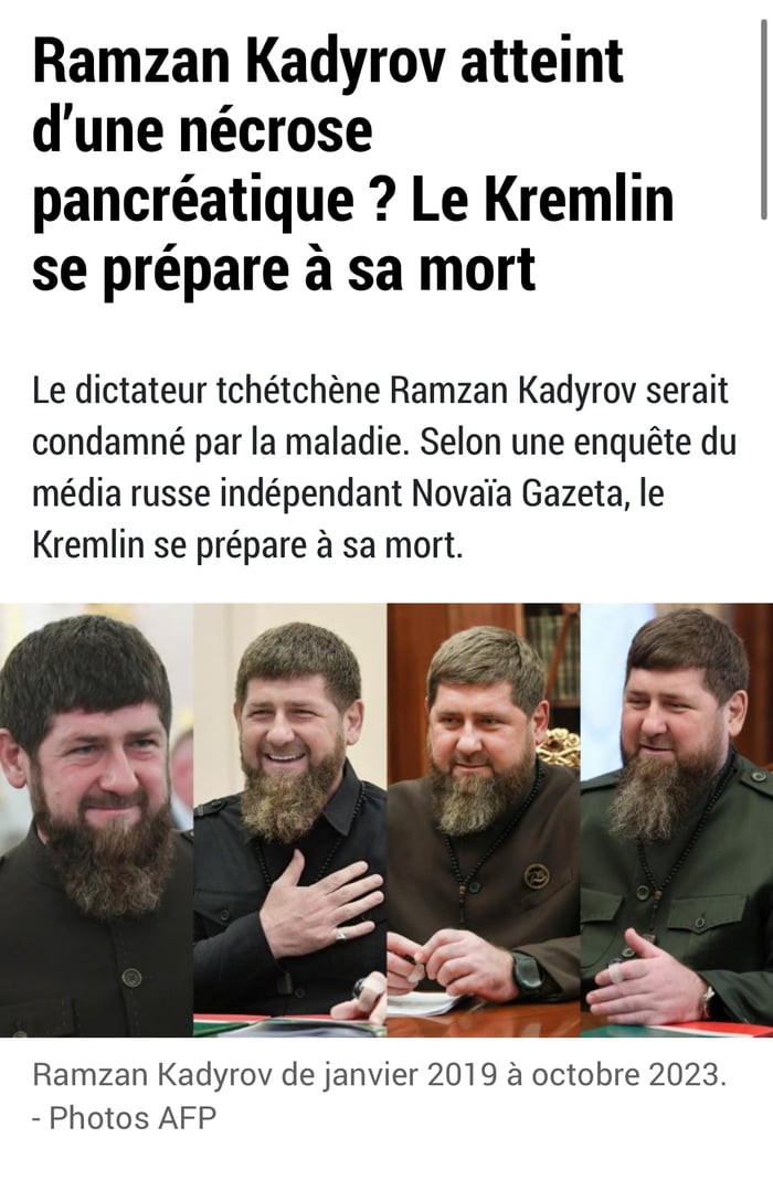 Chechen dictator Ramzan Kadyrov would be condemned by the di