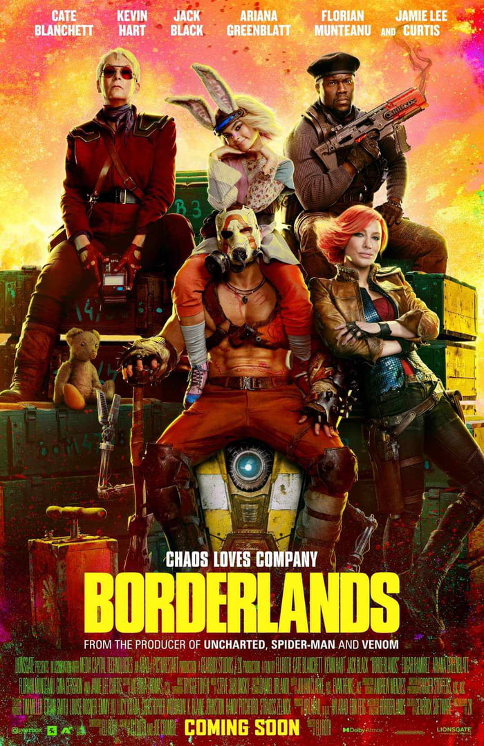 Borderlands movie poster revealed