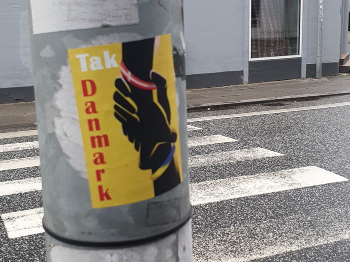 Found in my town today. Means "Thank you Denmark". Feels goo