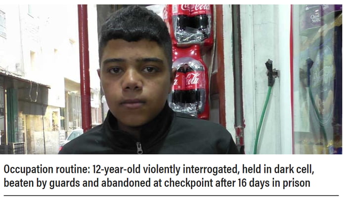 Occupation routine: 12-year-old violently interrogated, held Image