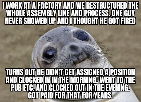 Guy was living the dream. They only found out after an audit