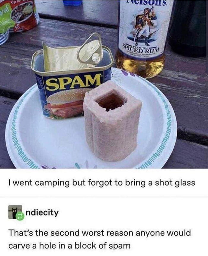 I Went Camping But Forgot To Bring A Shot Glass...