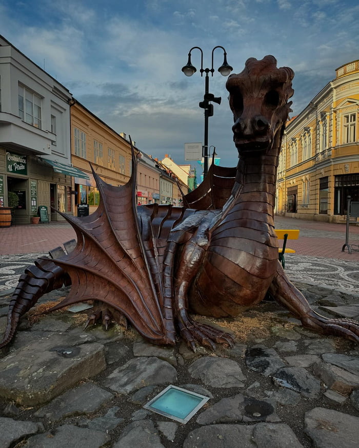 Metal dragon in my town..